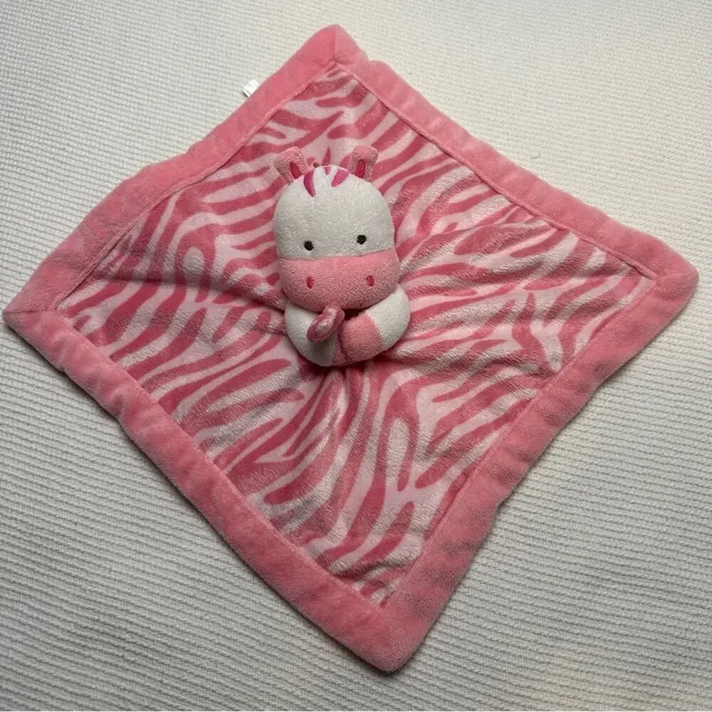 Carter's zebra Lovey Baby Security Blanket HTF RARE